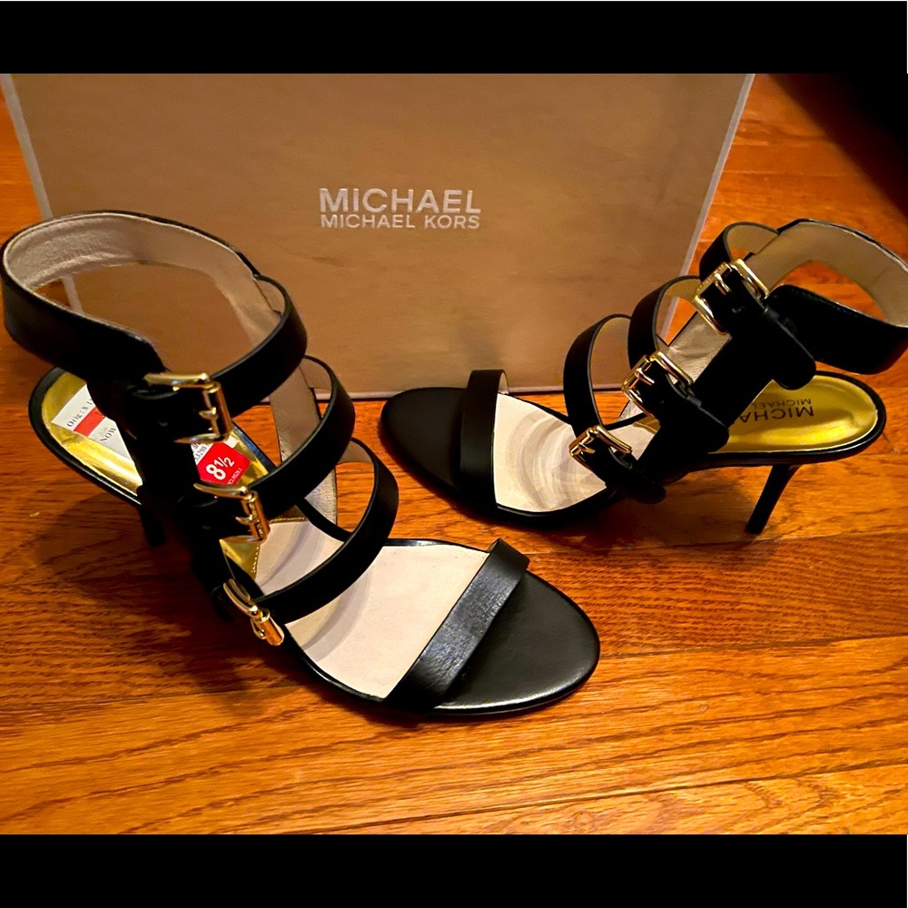 Michael Kors Strappy Buckled Ankle Sandals